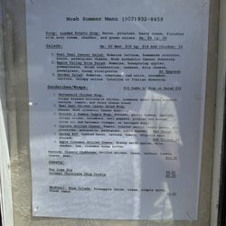 South Shore Homestyle Nosh - Summer 2025 menu