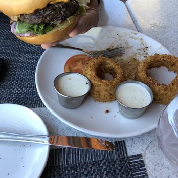 Dove Mountain Brewing - Burger with onion rings - Brewpubs Near Me - Marana, Arizona Dove Mountain Brewing - Burger with onion rings - Brewpubs Near Me - Marana, Arizona