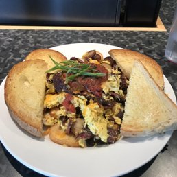 BC hash and sourdough toast. BC hash and sourdough toast.