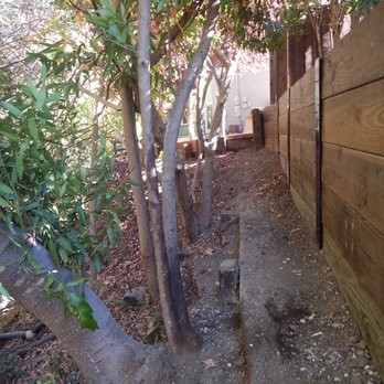 Engineered Soil Repairs - Residential Wood Lagging Soldier Pile Retaining Wall, Lafayette - Waterproofing Near Me - Walnut Creek, California