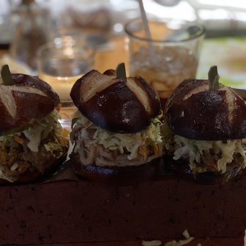 Whiskey Cake - 3 Little Pigs (pulled pork sliders) - New American Near Me - Oklahoma City, Oklahoma Whiskey Cake - 3 Little Pigs (pulled pork sliders) - New American Near Me - Oklahoma City, Oklahoma