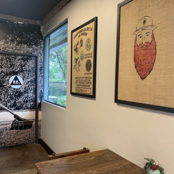 Bodhi Leaf Coffee Traders - Wood tables and chairs throughout with matching decor - Coffee & Tea Near Me - Yorba Linda, California