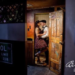 Benny Migs Photo - 50s theme engagement shoot