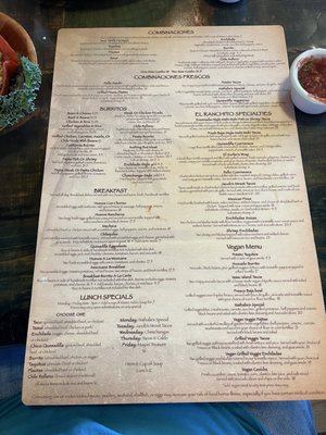 Menu photo 1 Avila's El Ranchito Foothill Ranch, CA Menu photo 1 Avila's El Ranchito Foothill Ranch, CA