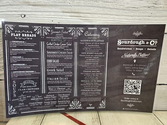 Menu photo 2 Sourdough & Co Irvine, CA Menu photo 2 Sourdough & Co Irvine, CA