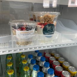 overnight oats, my fave! The parfait is also good :) overnight oats, my fave! The parfait is also good :)
