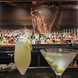 Bob's Steak & Chop House - Oklahoma City - French 75 and dirty Martini