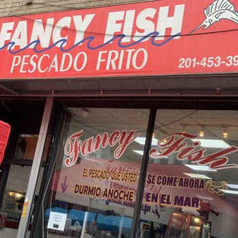 Fancy Fish - the front window of a restaurant - Seafood Near Me - Union City, New Jersey