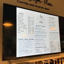 Butter Sugar Flour - Coffee menu