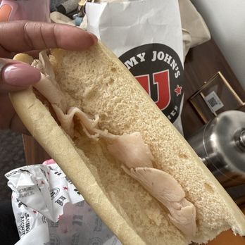 Jimmy John's - #4 TURKEY TOM, granted I asked for meat only for my dog. I order this at other locations all the time and it never looks this pathetic. - Sandwiches Near Me - Austin, Texas Jimmy John's - #4 TURKEY TOM, granted I asked for meat only for my dog. I order this at other locations all the time and it never looks this pathetic. - Sandwiches Near Me - Austin, Texas