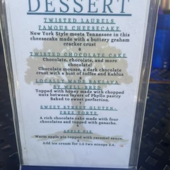 Twisted Laurel Weaverville - Desserts ad - Mediterranean Near Me - Weaverville, North Carolina