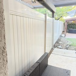 All Star Fence & Concrete - After - new fencing on the left
