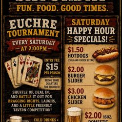 RG's Roadhouse - Happy Hours Specials Every Saturday