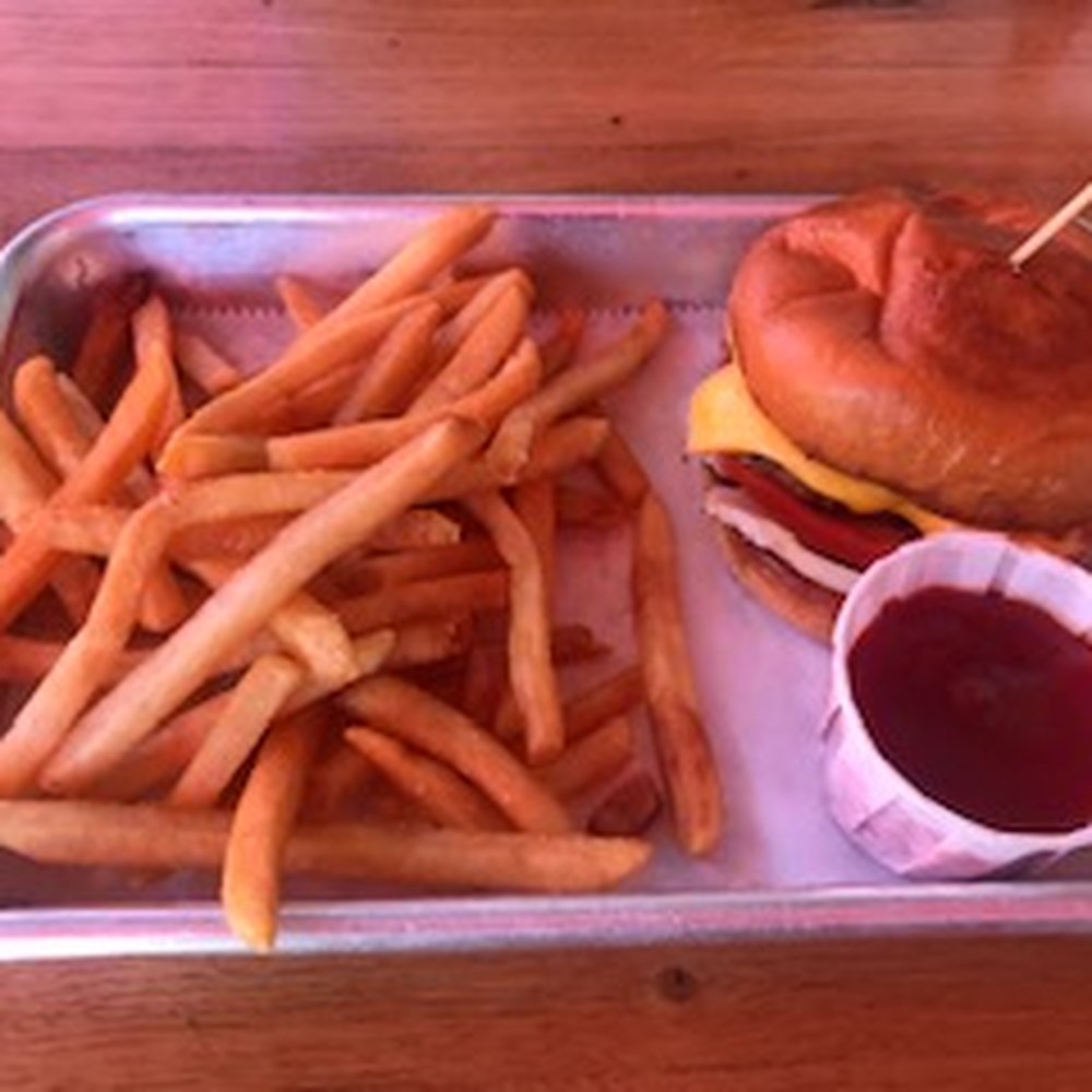 Town Bakery & Cafe - Beef slider with fries from Kid's Menu - Bakeries Near Me - Moraga, California Town Bakery & Cafe - Beef slider with fries from Kid's Menu - Bakeries Near Me - Moraga, California