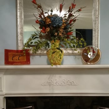 Hobby Lobby - I made this one with a friend...she wanted blue flowers and a funky look...it took a while to find flowers that we thought worked together. - Fabric Stores Near Me - Pearland, Texas
