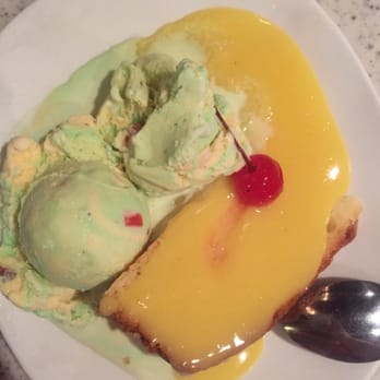 Anthony's Fish Grotto - Cake Zabione & Spumoni Ice Cream - Seafood Near Me - La Mesa, California
