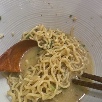 Lotus Noodle Bar - We were so excited about the ramen forgot to take pic until nearing the end.. soooo good!! - Ramen Near Me - St. Augustine, Florida