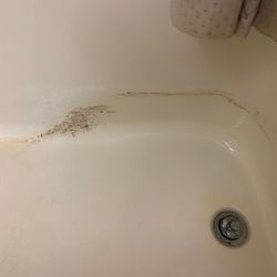 Americas Best Value Inn & Suites Brunswick - Yes, that is cleanable mildew in the tub. I skipped my morning shower.