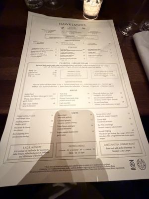 Menu photo 5 Hawksmoor New York, NY