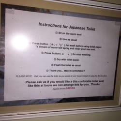Sakura Japanese Kitchen - Sign on loo wall