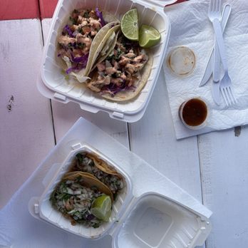 Tacos Jalisco - To mahi-mahi fish tacos, two chicken Pollo tacos - Food Trucks Near Me - Hilo, Hawaii Tacos Jalisco - To mahi-mahi fish tacos, two chicken Pollo tacos - Food Trucks Near Me - Hilo, Hawaii