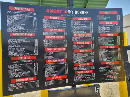 Angry Boy Burger (Drive thru) by null
