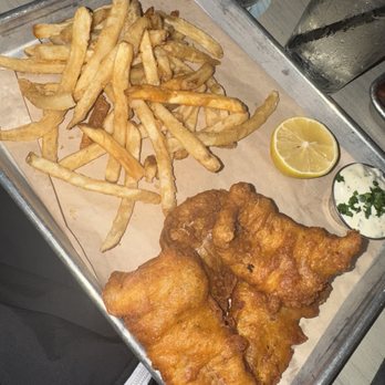 BJ's Restaurant & Brewhouse - BJ's Brewhouse Blonde Fish 'N' Chips - Pizza Near Me - Laguna Hills, California