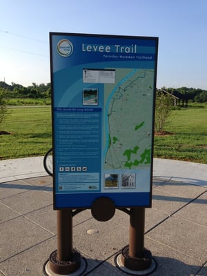 Photo of Riverside, the Farnsley-Moremen Landing - Louisville, KY, US. Levee Trail Map