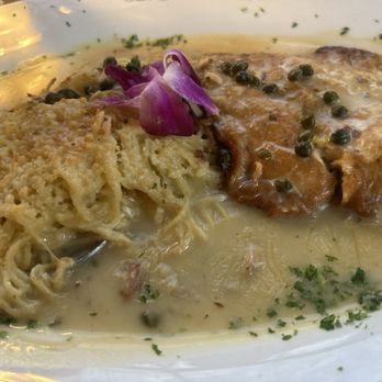 Cherokee Chophouse - Salmon piccata. Only chicken, veal, and sea bass is featured on the menu, but they fulfilled my request with salmon and it was perfect!! - Steakhouses Near Me - Marietta, Georgia