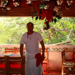 This guy has been working here since he was 5 and really takes pride in the food and experience he provides.  Note the iguana walk!