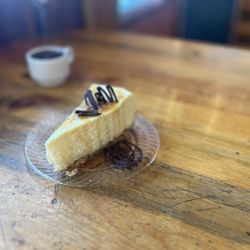 Gold Water Cafe - Salted caramel cheesecake with pretzel crust