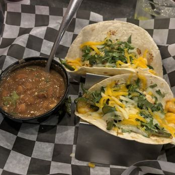 Louie's Grill and Bar - Pinto beans and shrimp tacos - American Near Me - Jenks, Oklahoma Louie's Grill and Bar - Pinto beans and shrimp tacos - American Near Me - Jenks, Oklahoma