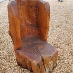 Heatherton Park - Carved wooden-chair.