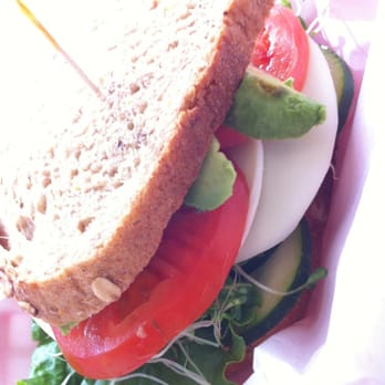 Lovebirds Cafe - Red and green combo on wheat with provolone - Juice Bars & Smoothies Near Me - Alhambra, California