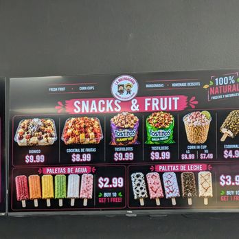 La Michoacana - Menu - Ice Cream & Frozen Yogurt Near Me - San Antonio, Texas