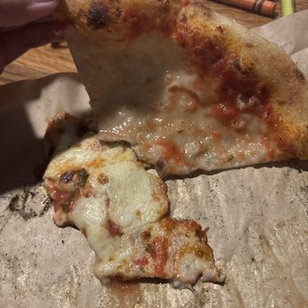 Lost Province Brewing - This is where the cheese fell off of the pizza and almost no sauce - Pizza Near Me - Boone, North Carolina