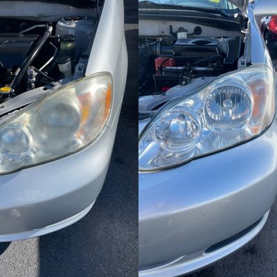 Headlight Restoration and more services available - Illuminate the road ahead with our headlight restoration service! Say goodbye to cloudy, yellowed headlights and hello to crystal-clear visibility. Our expert technicians bring back your headlights' original brilliance, enhancing safety and aesthetics
