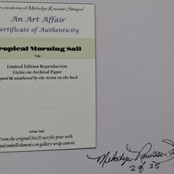 Proper authentication & artist's seal