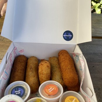 Dos Croquetas - The varieties of croquetas with different sauces - Bakeries Near Me - Miami, Florida Dos Croquetas - The varieties of croquetas with different sauces - Bakeries Near Me - Miami, Florida