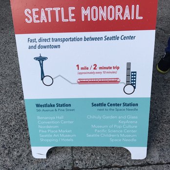 Seattle Center Monorail - Public Transportation Near Me - Seattle, Washington