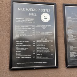 Menu at drive thru