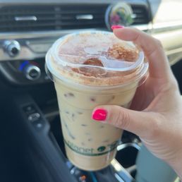 Blackberry iced latte Blackberry iced latte