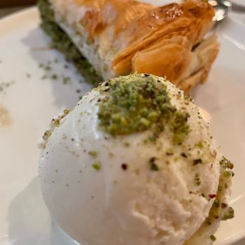 Ammatoli - Antep Pistachio Baklawa Ice Cream - Mediterranean Near Me - Long Beach, California Ammatoli - Antep Pistachio Baklawa Ice Cream - Mediterranean Near Me - Long Beach, California