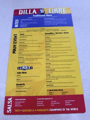 Menu photo 8 Dilla Libre Tres Phoenix, AZ