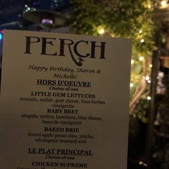 Perch - They personalized our menu - Lounges Near Me - Los Angeles, California Perch - They personalized our menu - Lounges Near Me - Los Angeles, California