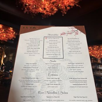 Fuhu - Menu - Asian Fusion Near Me - Las Vegas, Nevada