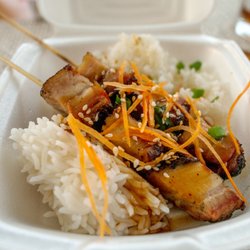 Pok's Art Asia Fusion Kitchen - Peppercorn pork belly skewers