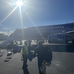 Atlantic Aviation - They have to do TA Security check still plus sanitize before boarding the plane.