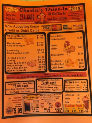 Menu photo 2 Charlie's Drive In Wood River, IL Menu photo 2 Charlie's Drive In Wood River, IL