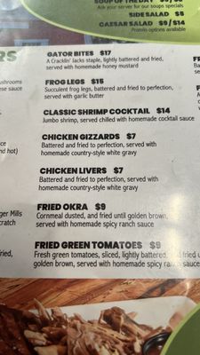 Menu photo 8 Cracklin' Jack's Naples, FL